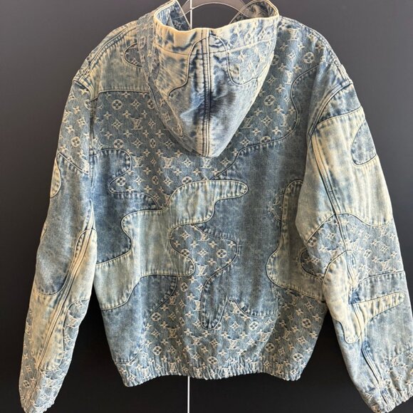 Louis Vuitton Nigo Monogram Patchwork Denim Jacket Xl Virgil Abloh - Picture 2 of 5